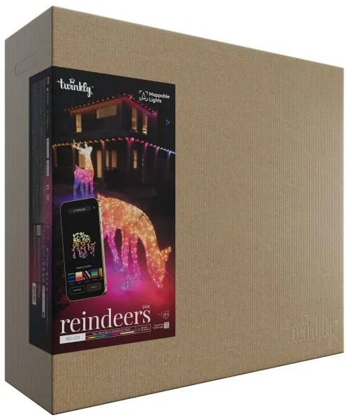 Ren LED RGBW dimabil de exterior Twinkly TW3RD140SPP-TEU 160xLED IP44 Wi-Fi