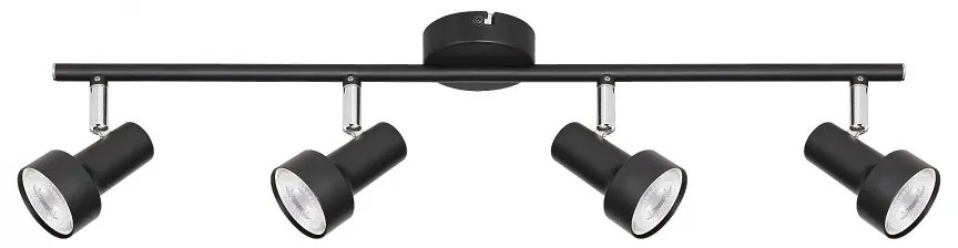 Lustra 4 spoturi design industrial metalica KONRAD negru 5325 RX