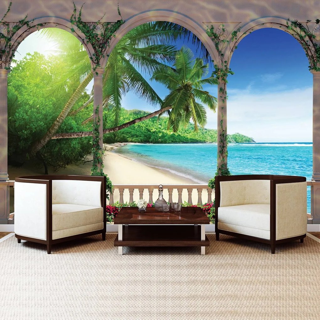 Fototapet - Arcada - Paradisul tropical (152,5x104 cm)