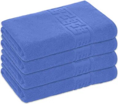 Set 4 Prosoape Baie Bumbac 100%, 550g/m², Greek