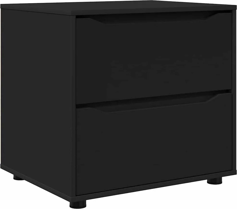 vidaXL Dulap de depozitare Negru 60 x 48 x 57 cm Lemn compozit