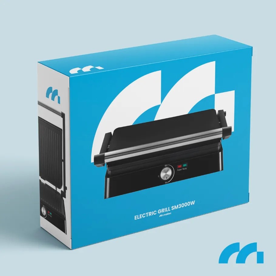 Grătar electric și aparat de făcut sandvișuri MALTEC SM3000W 2200W