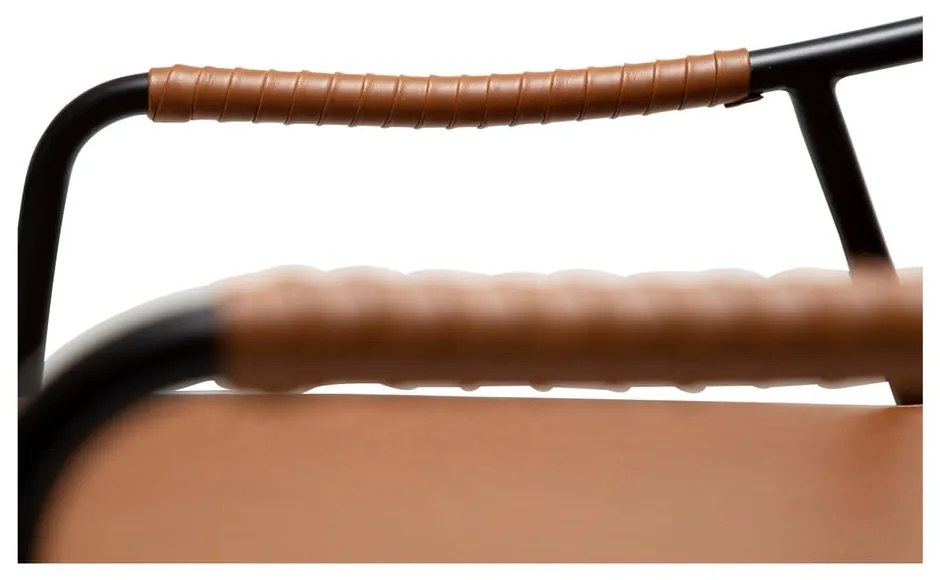 Fotoliu maro cu tapițerie din imitație de piele Boto – DAN-FORM Denmark