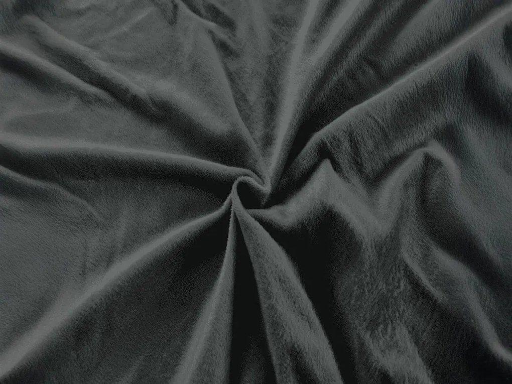 Cearsaf Cocolino microplus cu elastic NOLVIA 90x200 cm grafit