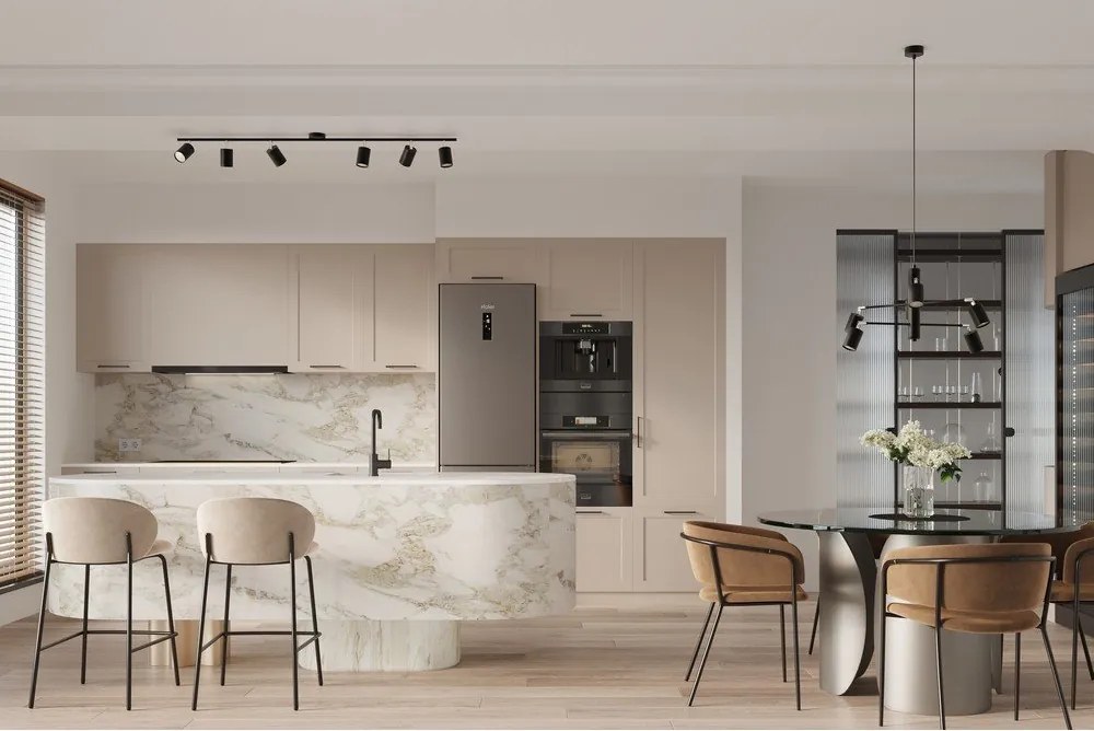 Lustră neagră din metal Virta – Sollux