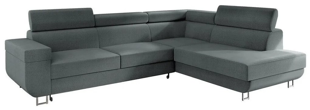 Colțar Orem 110Cutie de pat, 253x188x71cm, 108 kg, Picioare: Metal, Plastic