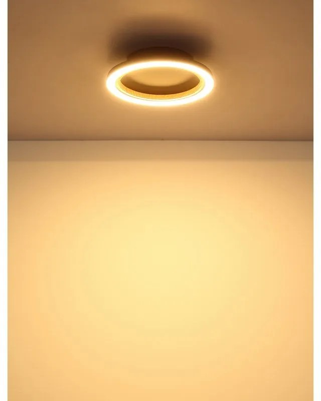 Plafoniera LED aluminiu cu efect de lemn DAKARI I
