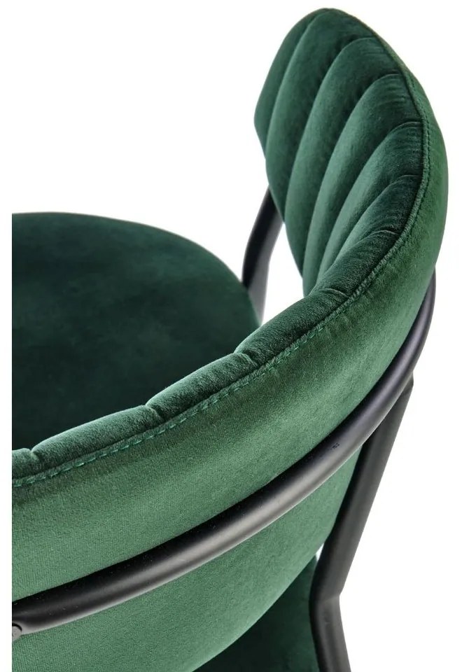 Scaun de bucaterie Rolland, verde/negru
