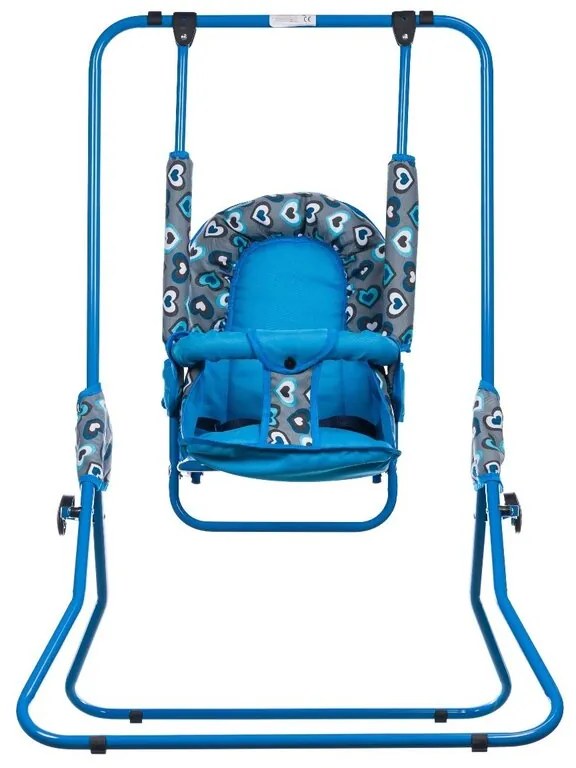 Top Kids - Leagan Hearts Pliabil, din metal, 107x72 cm, Albastru