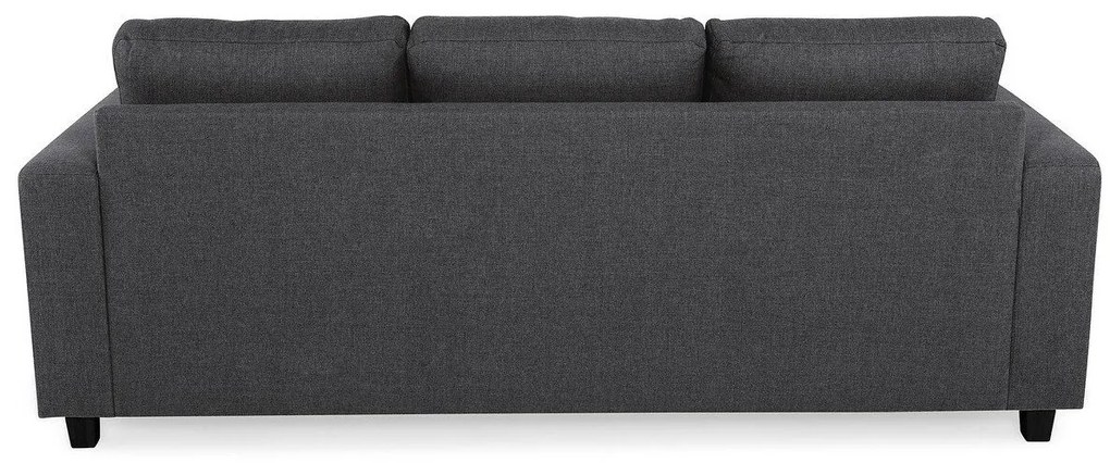 Canapea Scandinavian Choice C172Numărul de locuri: 3, Gri, Negru, 214x88x86cm, Tapiterie, Picioare: Plastic