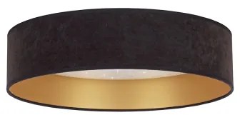 Plafonieră LED VELVET STAR LED/24W/230V d. 40 cm neagră/aurie Brilagi