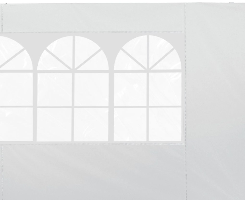 Outsunny Panouri Laterale pentru Corturi Pop-Up, Set de 2, 3x2m, Protecție UV, Rezistent la Apă, Alb | Aosom Romania
