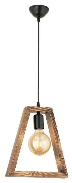 Lustră din lemn de carpen Geometrik Triangle