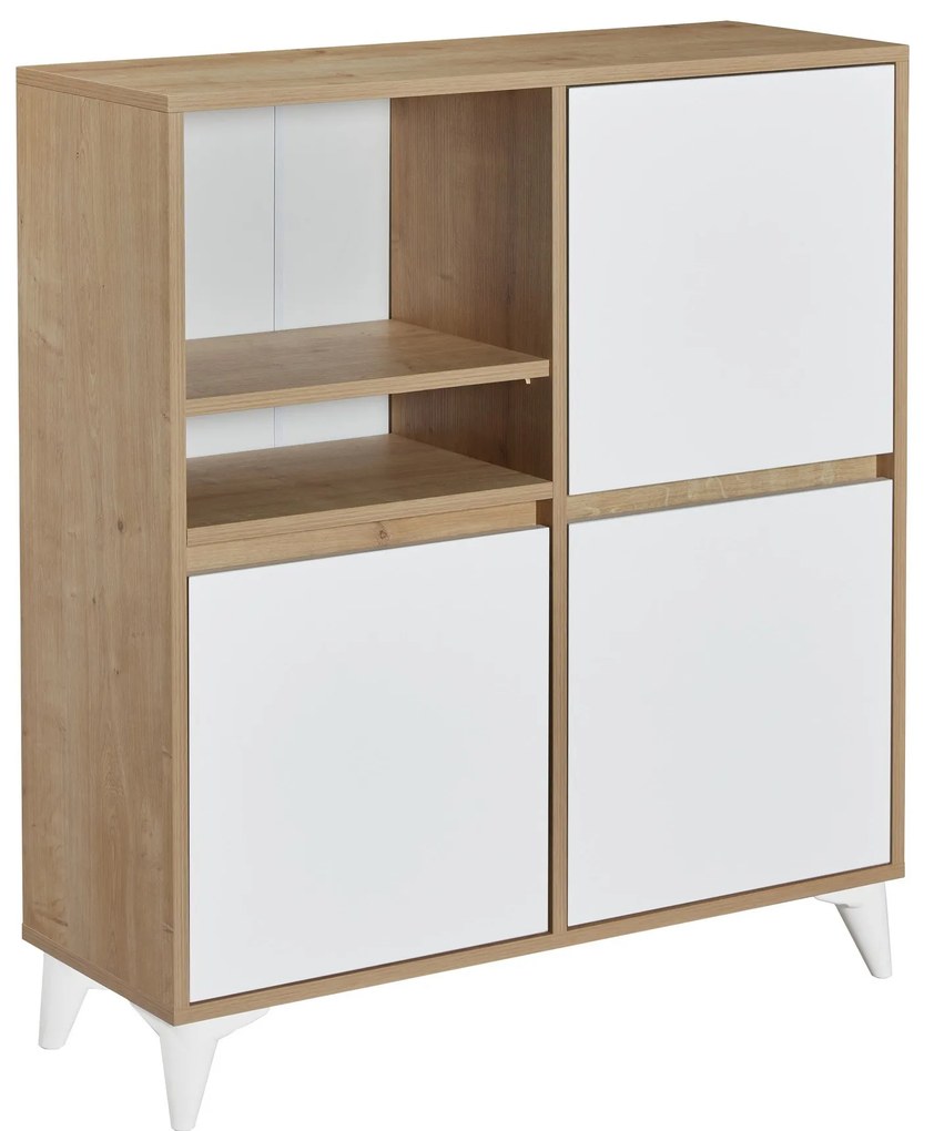 Comodă Tuvantille 42 (Stejar safir + alb). 1127519