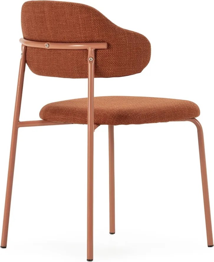 Scaune de dining teracotă 4 buc. Adriel – Marckeric