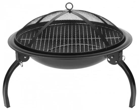 Gratar gradina, grill rotund, metal, 54x25 cm, Homefire BBQ