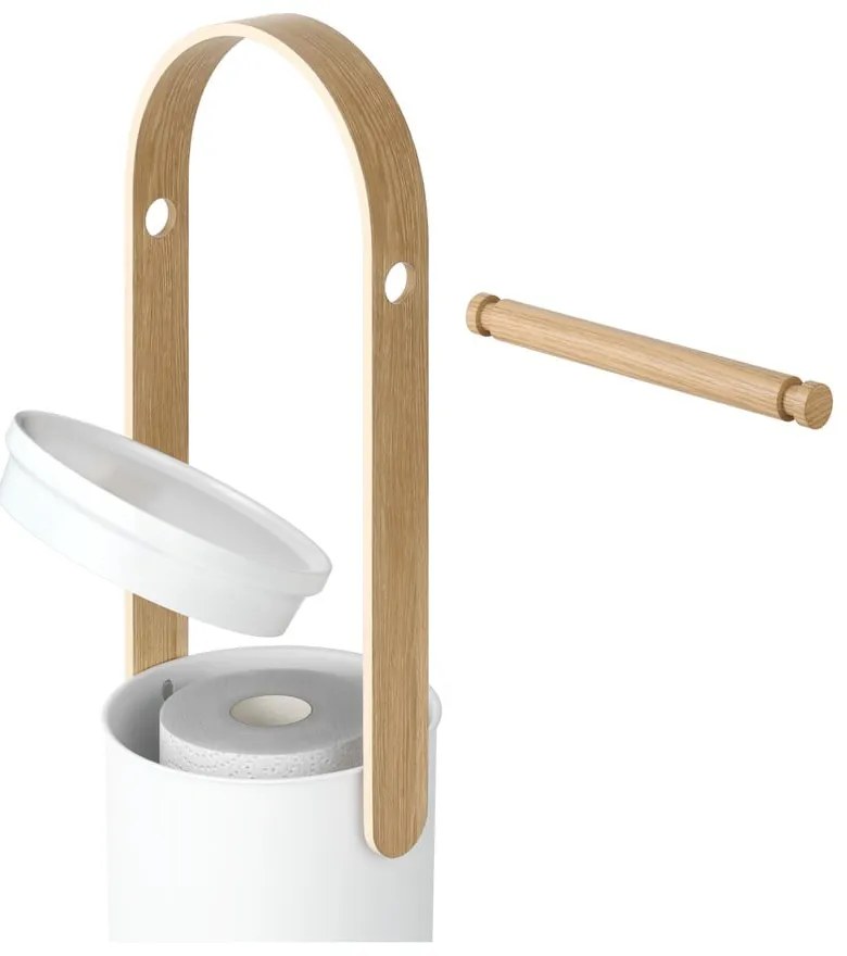 Suport pentru hârtie igienică alb din plastic Bellwood – Umbra