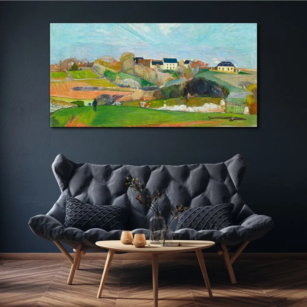 Tablou canvas Peisaj la Le Pouldu Gauguin