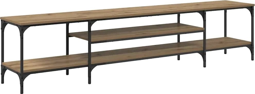 vidaXL Cabinet TV Stejar Artizanal 201 x 35 x 45 cm