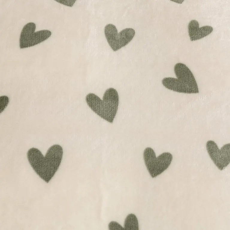 Cearsaf Cocolino microplus cu elastic HEARTINO 200x200 cm crem