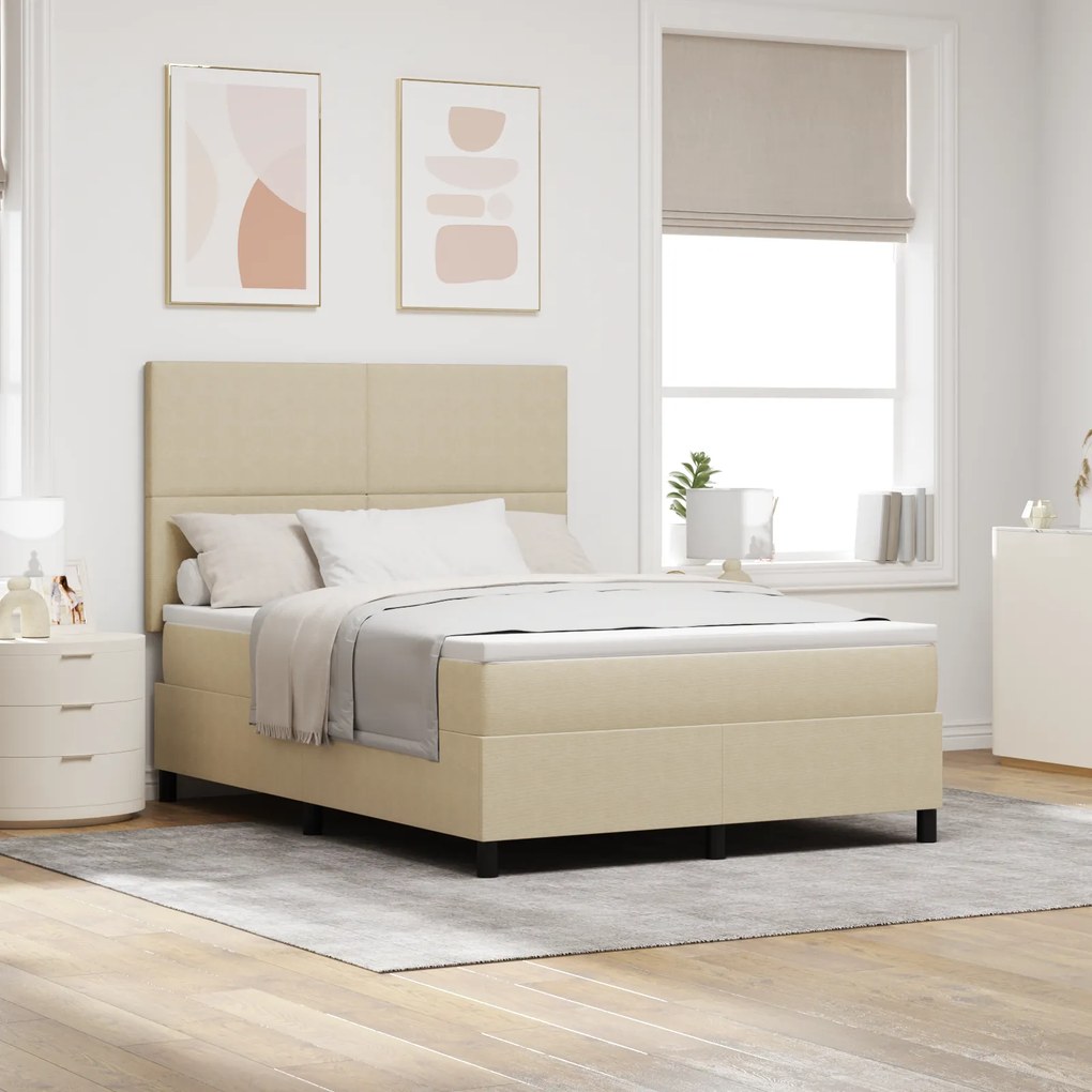 vidaXL Pat cu arcuri cu saltea &amp; lumină LED verde gri 140x200 cm țesătură din suede