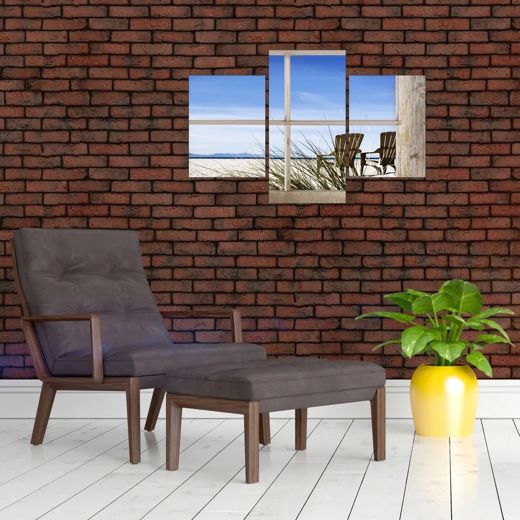 Tablou - Priveliște pe geam (90x60 cm)