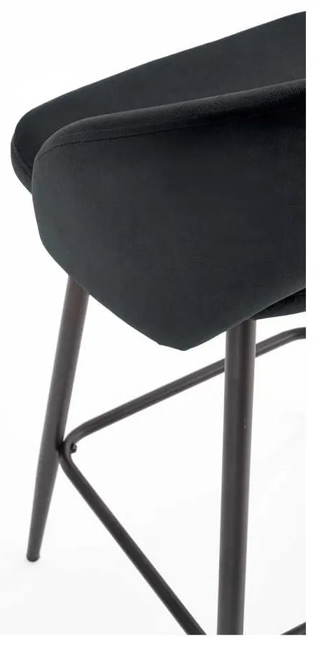Scaun de bar Barnes, negru
