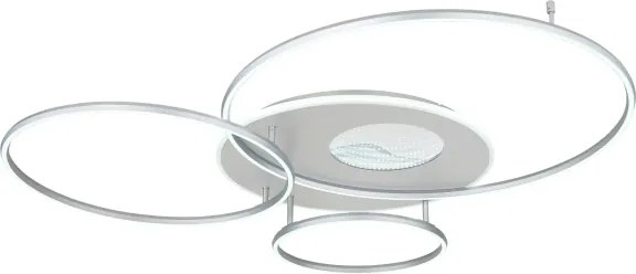 Globo 48466-70ASH-LED St plafonieră INVERTINA 70W/230V Wi‑Fi Tuya crom + telecomandă