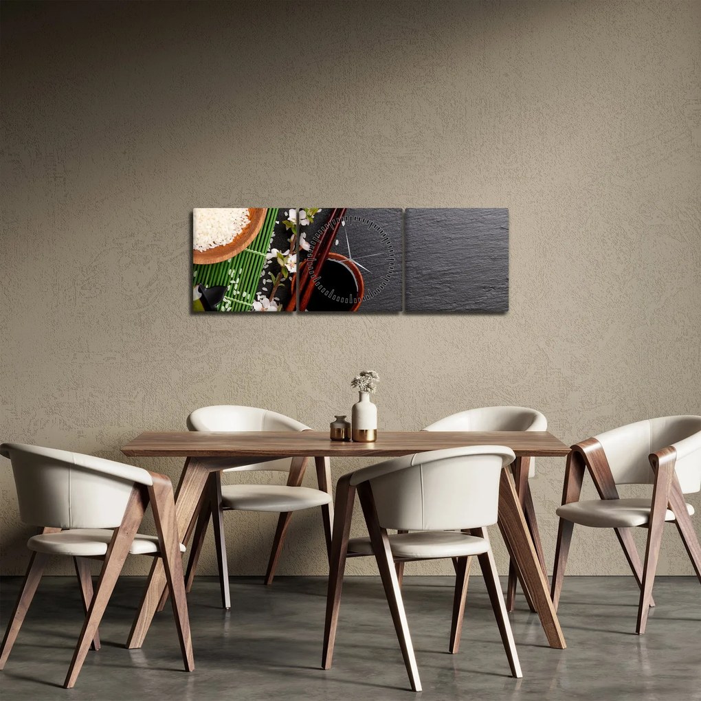 Tablou - Sushi (cu ceas) (90x30 cm)