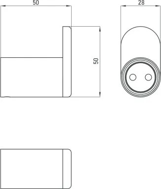 Cuier seria Round finisaj crom ADR0111