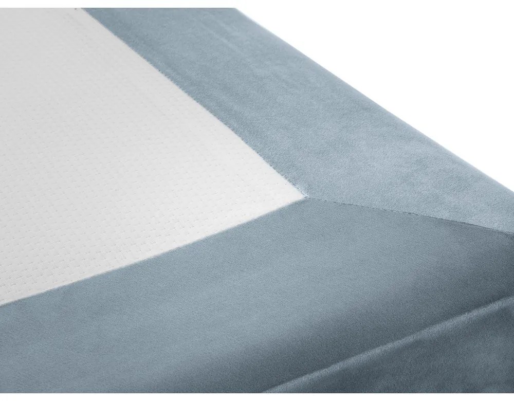 Pat de o persoană din catifea albastru deschis 90 x 200 cm Lia- Cosmopolitan Design