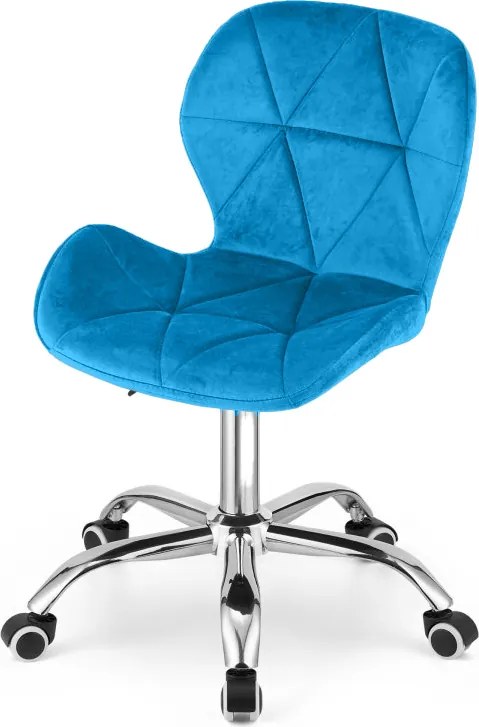 OFERTA Fotoliu de birou albastru regal AVOLA VELVET II. calitate