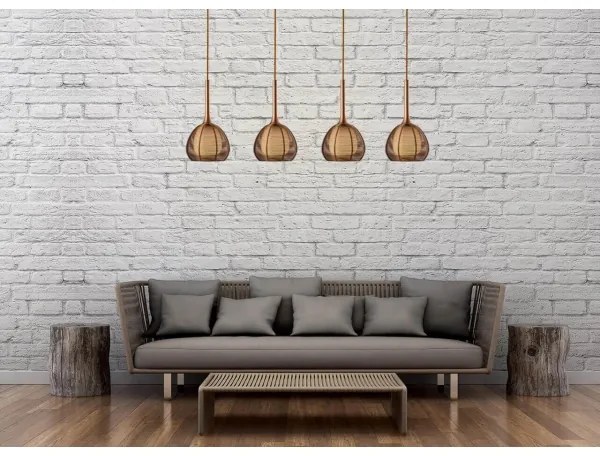 Lustră pe cablu NEST 4xE14/6W/230V cupru Klausen 114002