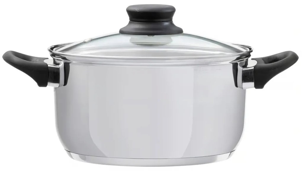 Oala inox cu capac 26cm, 7.6L, Lima