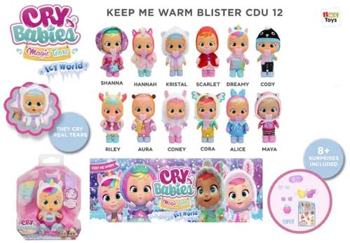 Papusa bebelus Mini Cry Babies Icy World Keep me warm Riley 916241-905788