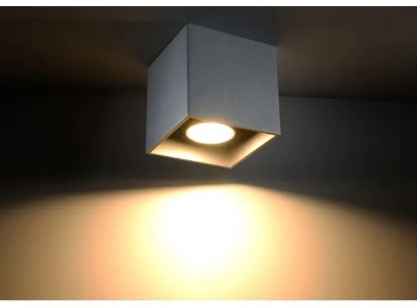 Plafonieră QUAD 1 1xGU10/40W/230V gri