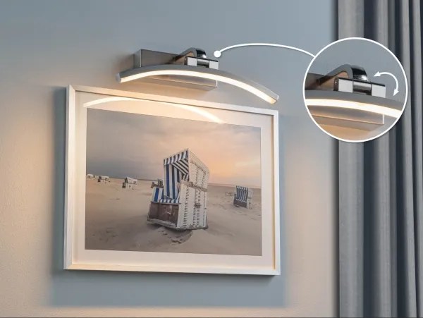 Paulmann 95556 - Lampă LED pentru tablouri BENTO, 6 W, 230 V, 30 cm, crom mat