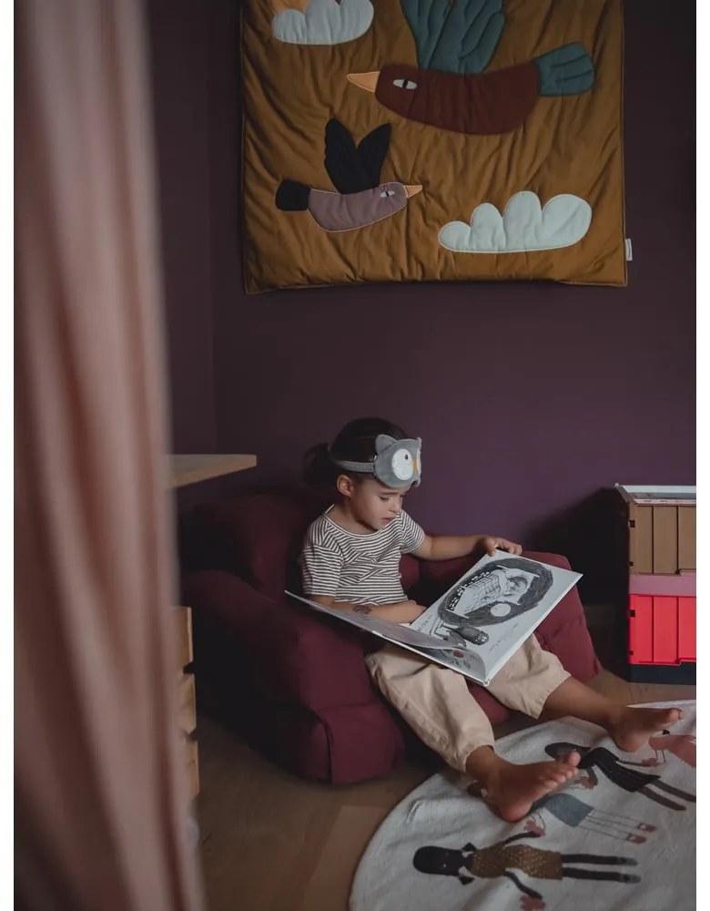 Fotoliu de relaxare pentru copii gri închis Mini Hippo - Karup Design