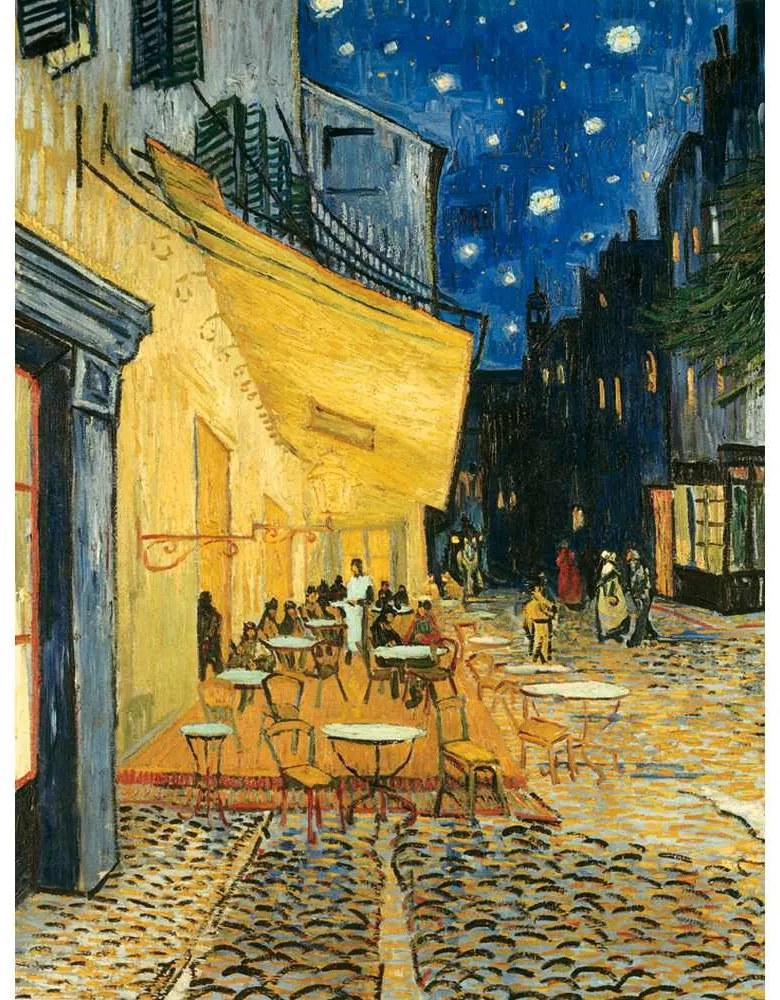 PUZZLE VINCENT VAN GOGH TERASA IN NOAPTE 1000 PIESE DESIGN NOU - RAVENSBURGER (RVSPA00060)