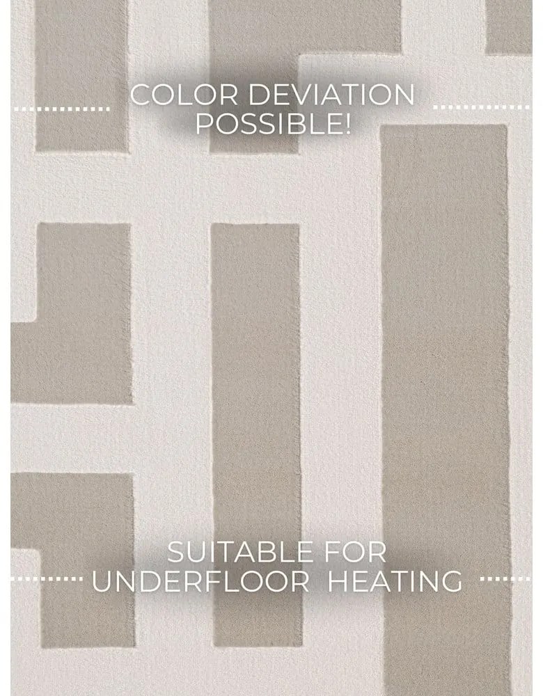 Covor gri/crem 120x170 cm Perles Onyx – Elle Decoration