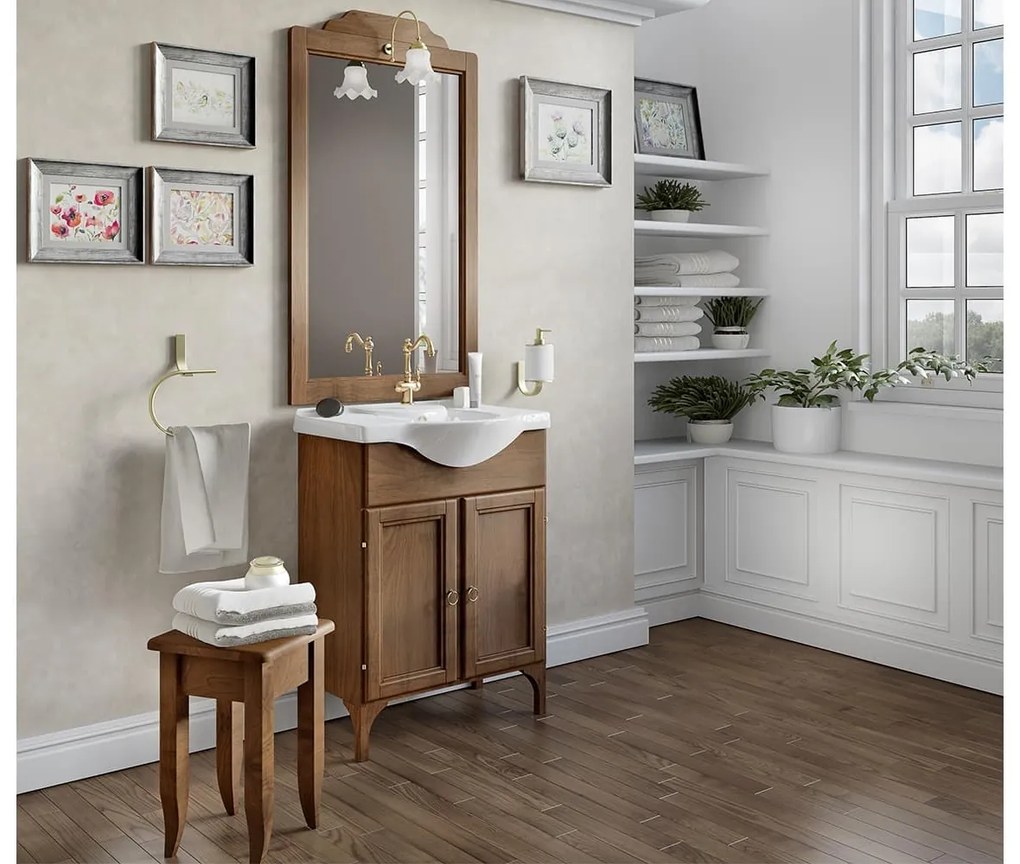 Set Mobilier Baie Dante, Alb, 65 cm