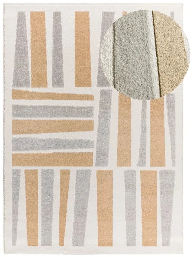 Covor gri deschis-crem 160x230 cm Flora – Universal