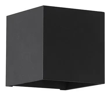 Aplica iluminat ambiental metal negru Newton Square