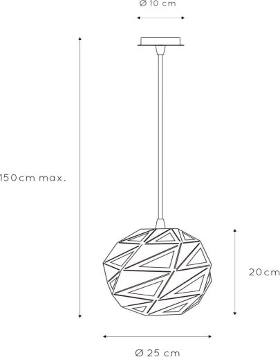 Lucide 21415/25/31 - Lustră pe cablu MALUNGA 1xE27/60W/230V