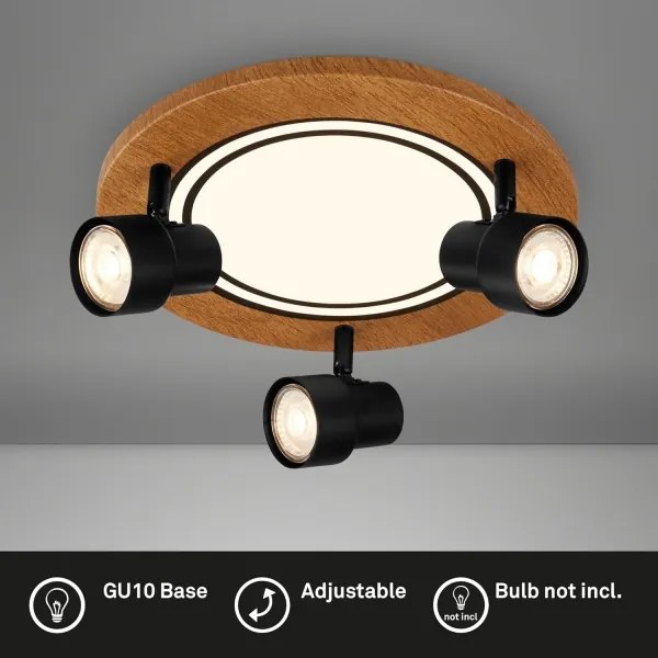 Plafonieră LED Brilo LED/12W/230V + 3xGU10/9W 3000K