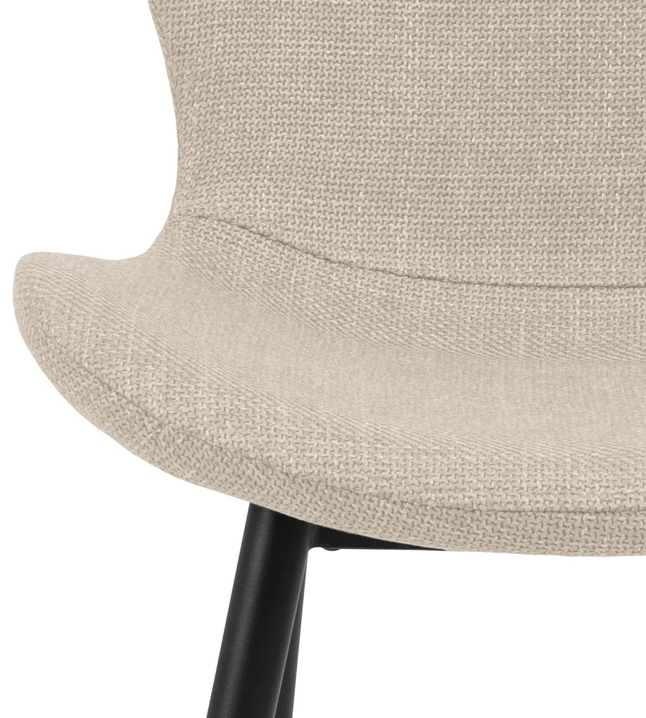 MAZZONI EXPORT FIORA Bej (material Basel 24) - SCAUN MODERN TAPIȚAT PENTRU SALON/SUFRAGERIE LOFT