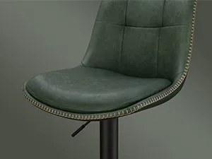 SCB3 - Set 2x Scaune Bar Negre / Maro / Gri / Verde - Piele ecologica