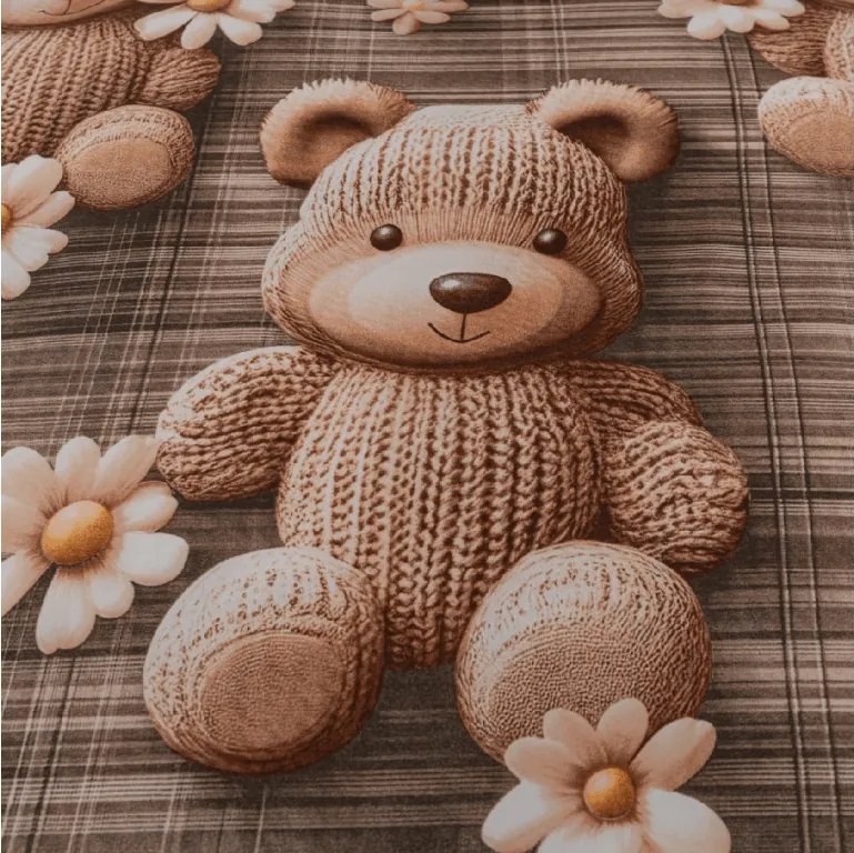 Lenjerie de pat din microfibra SPRING BEAR maro Dimensiune lenjerie de pat: 70 x 80 cm | 140 x 200 cm