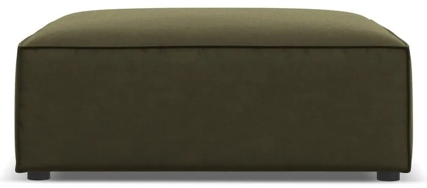 Taburet verde cu tapițerie din catifea Jodie – Micadoni Home