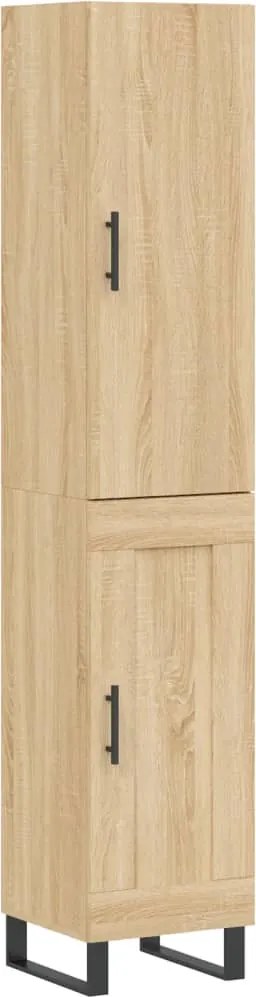 vidaXL Dulap înalt, stejar sonoma, 34,5x34x180 cm, lemn prelucrat